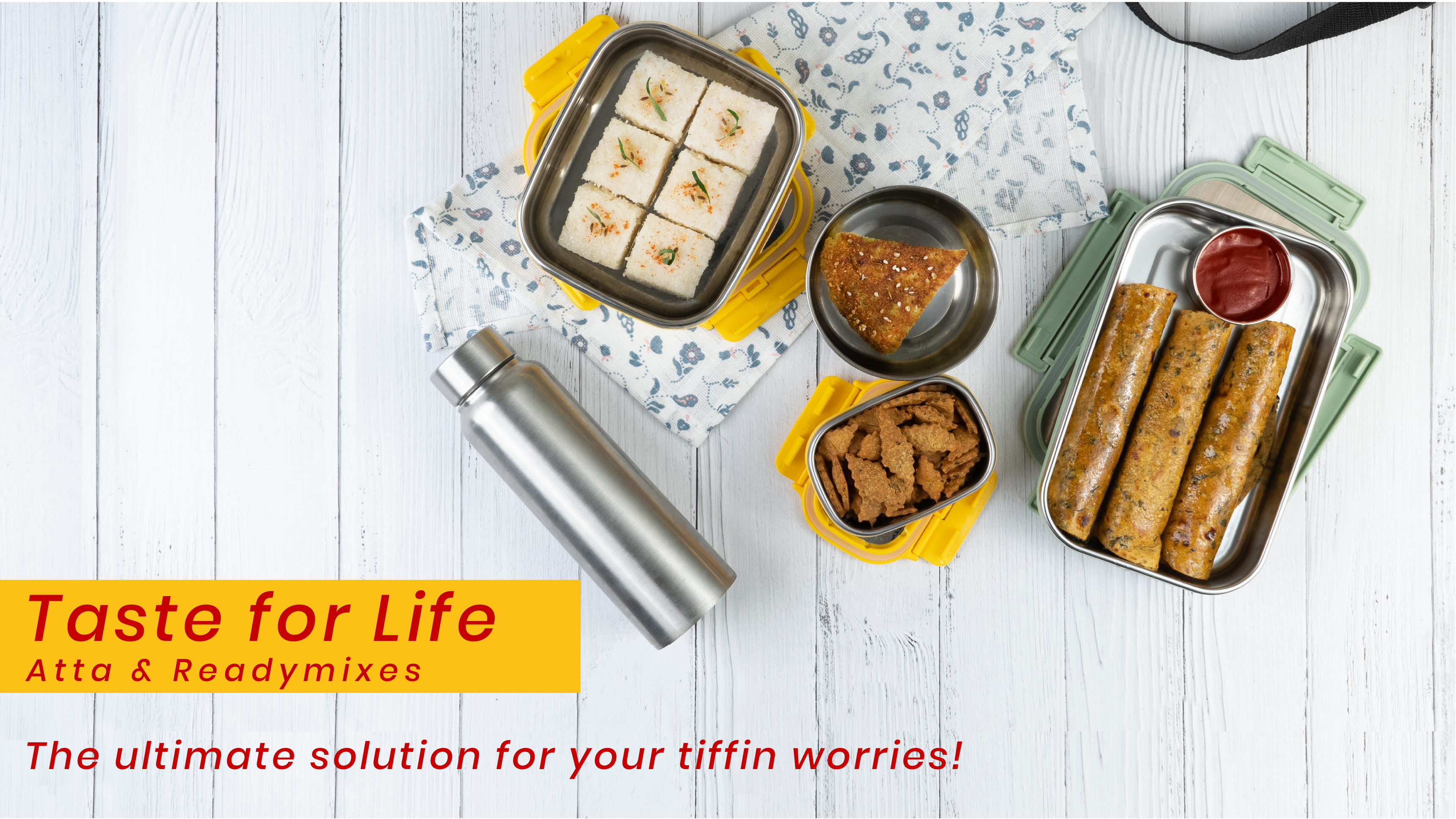 Taste for Life Atta & Readymixes : The ultimate solution for your tiffin worries!