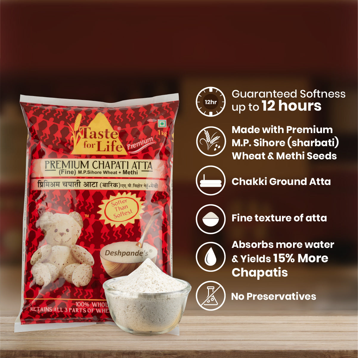 Chapati Atta Methi enriched