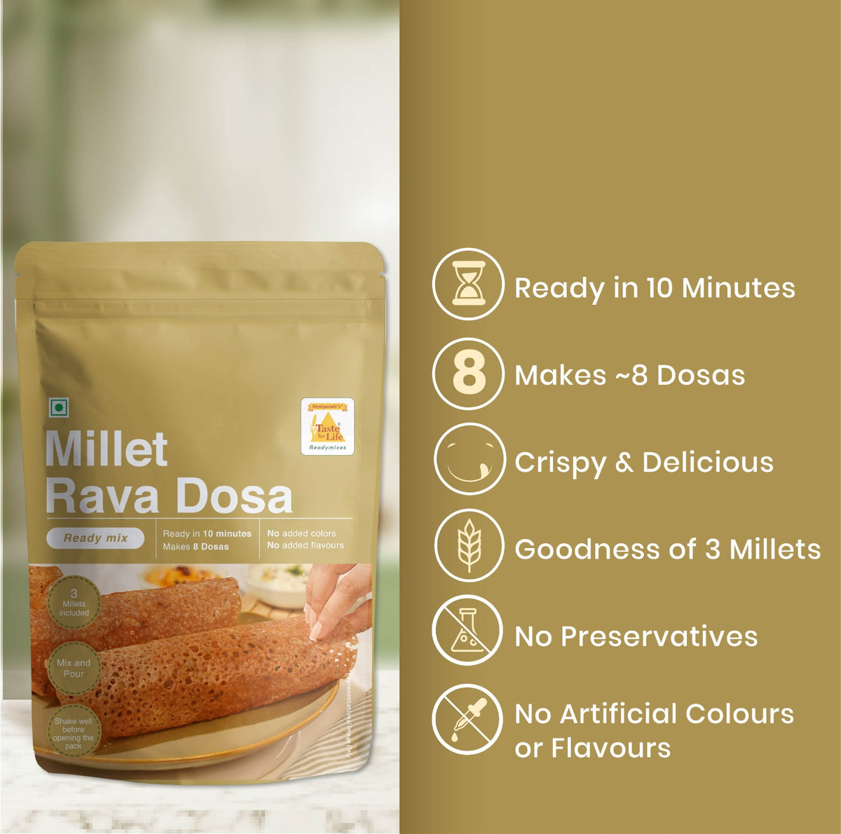 Millet Rava Dosa