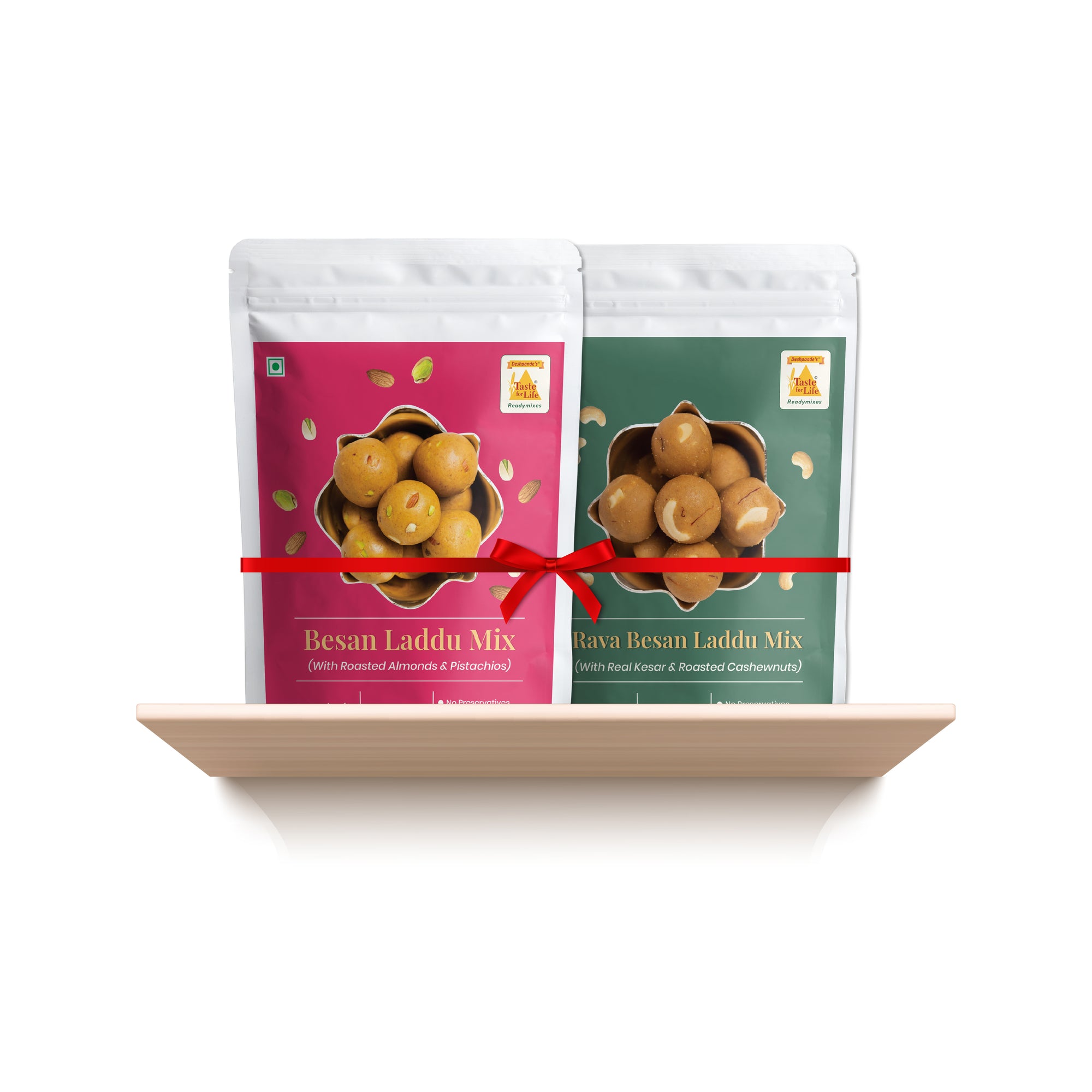 Traditional Laddu Mix Combo : Besan Laddu Mix, Rava Besan Laddu Mix