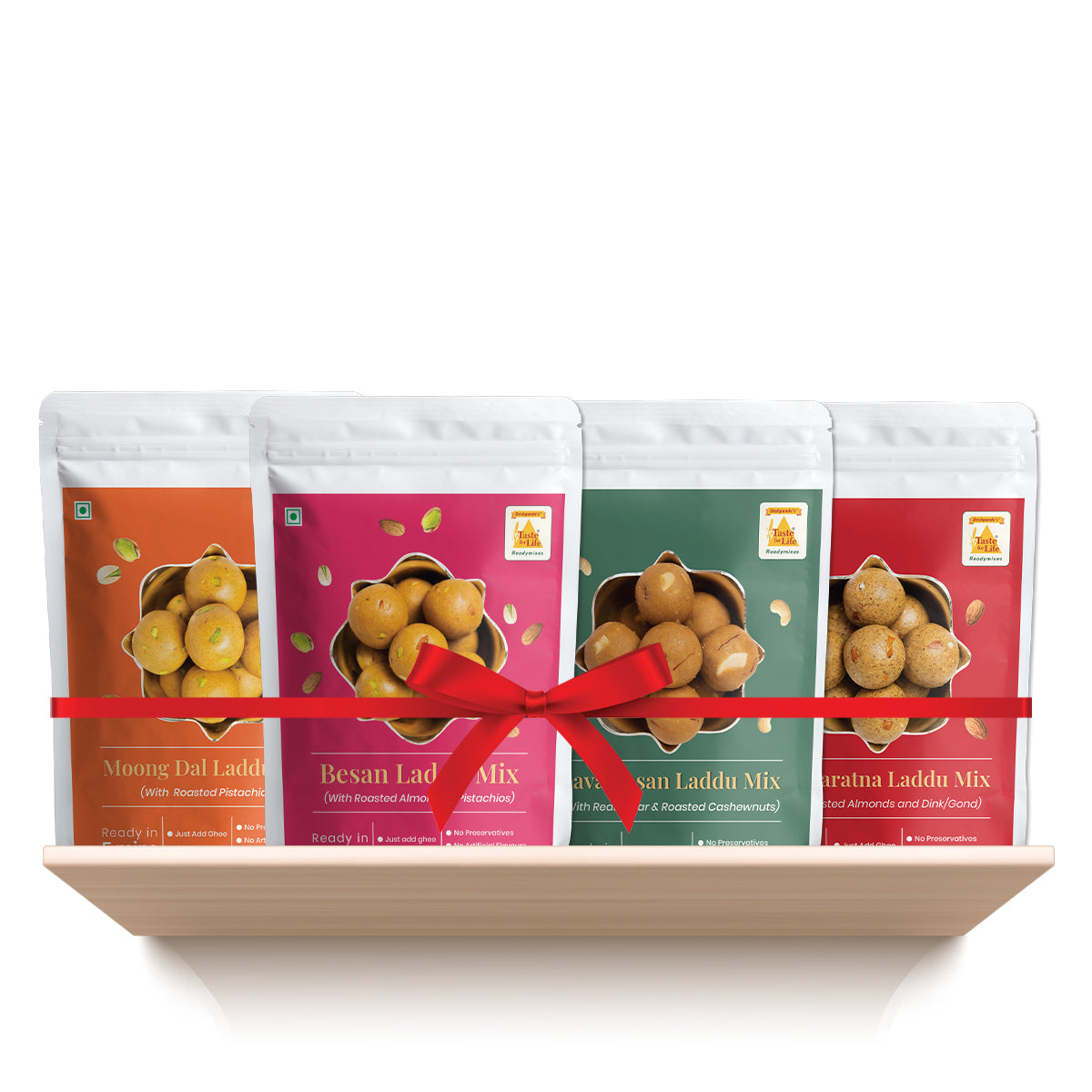 Laddu Mix Combo Pack - Besan, Moongdal, Rava Besan, Pancharatna