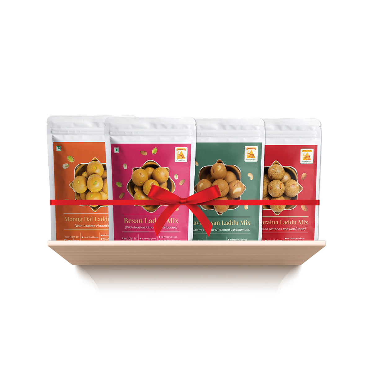 Laddu Mix Combo Pack - Besan, Moongdal, Rava Besan, Pancharatna