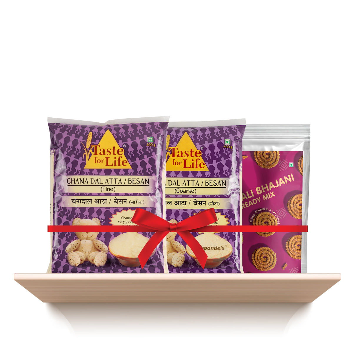 Diwali special combo : Besan atta fine, Besan atta coarse, Chakali Bhajani Readymix