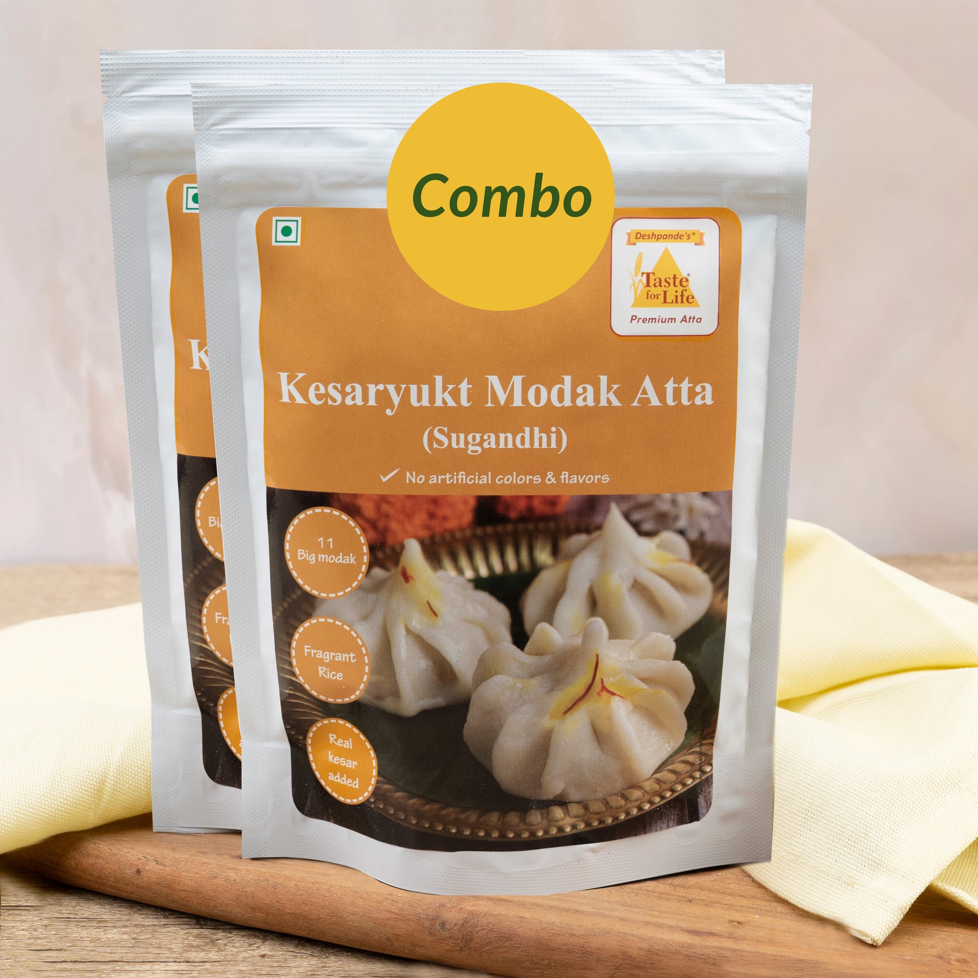 Kesaryukt Modak Atta (Combo Pack)
