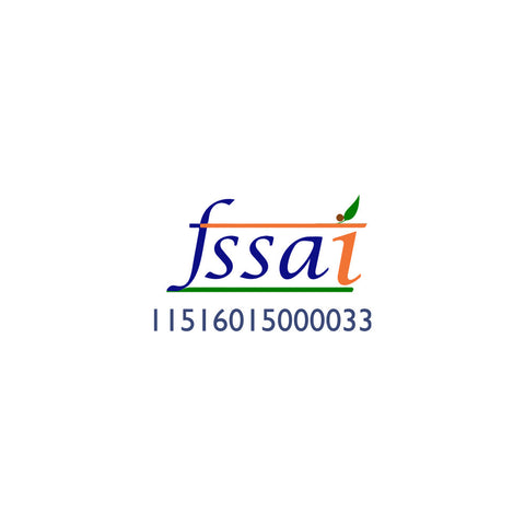 Logo of FSSAI with a numeric code below it.